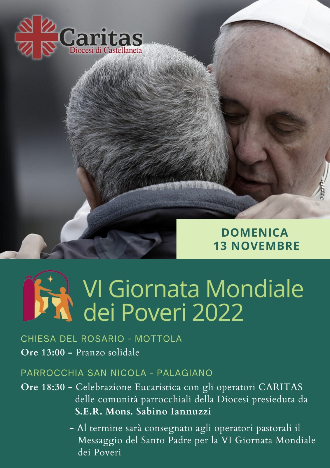 pranzo solidale e Santa Messa con gli operatori Caritas – pranzo solidale e Santa Messa con gli operatori Caritas – Diocesi di Castellaneta