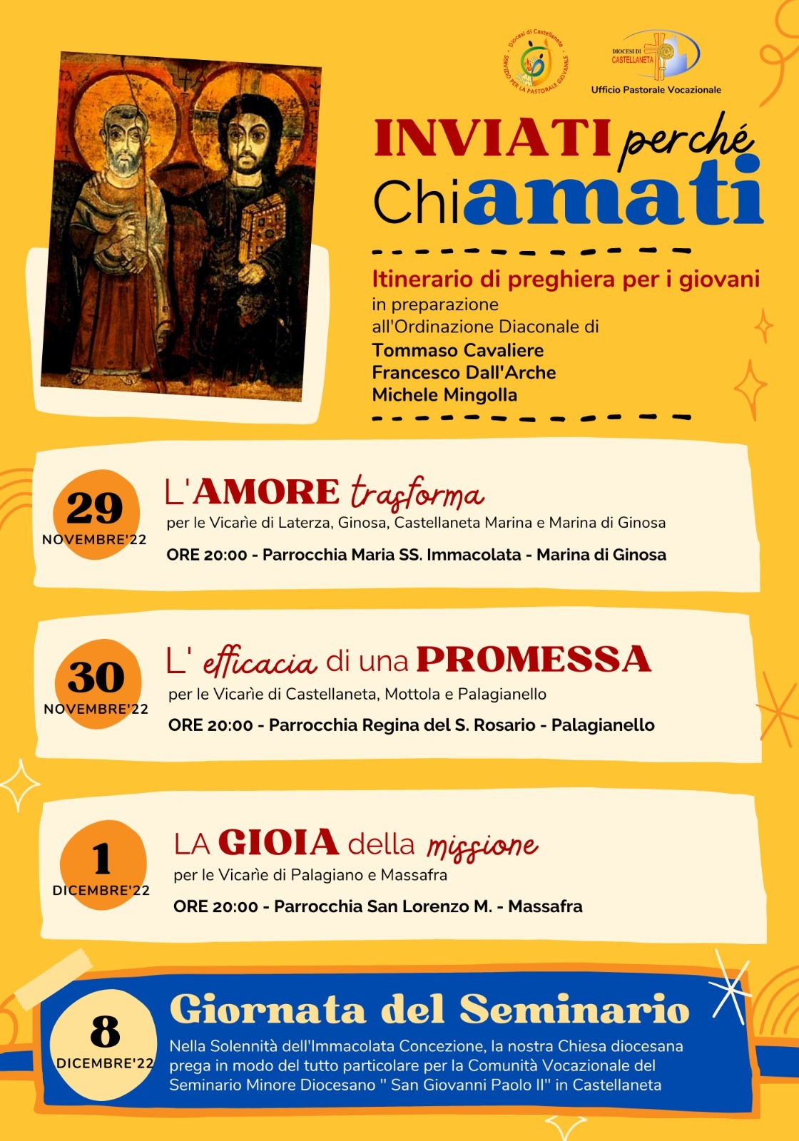 itinerario di preghiera per i giovani – Diocesi di Castellaneta itinerario di preghiera per i giovani – Diocesi di Castellaneta