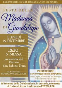 Festa liturgica della Madonna di Guadalupe – Diocesi di Andria Festa liturgica della Madonna di Guadalupe – Diocesi di Andria