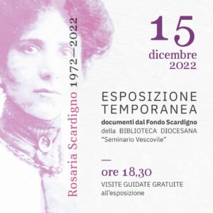 La Biblioteca Diocesana dedica un allestimento tematico a Rosaria Scardigno La Biblioteca Diocesana dedica un allestimento tematico a Rosaria Scardigno – Diocesi di Molfetta-Ruvo-Giovinazzo-Terlizzi