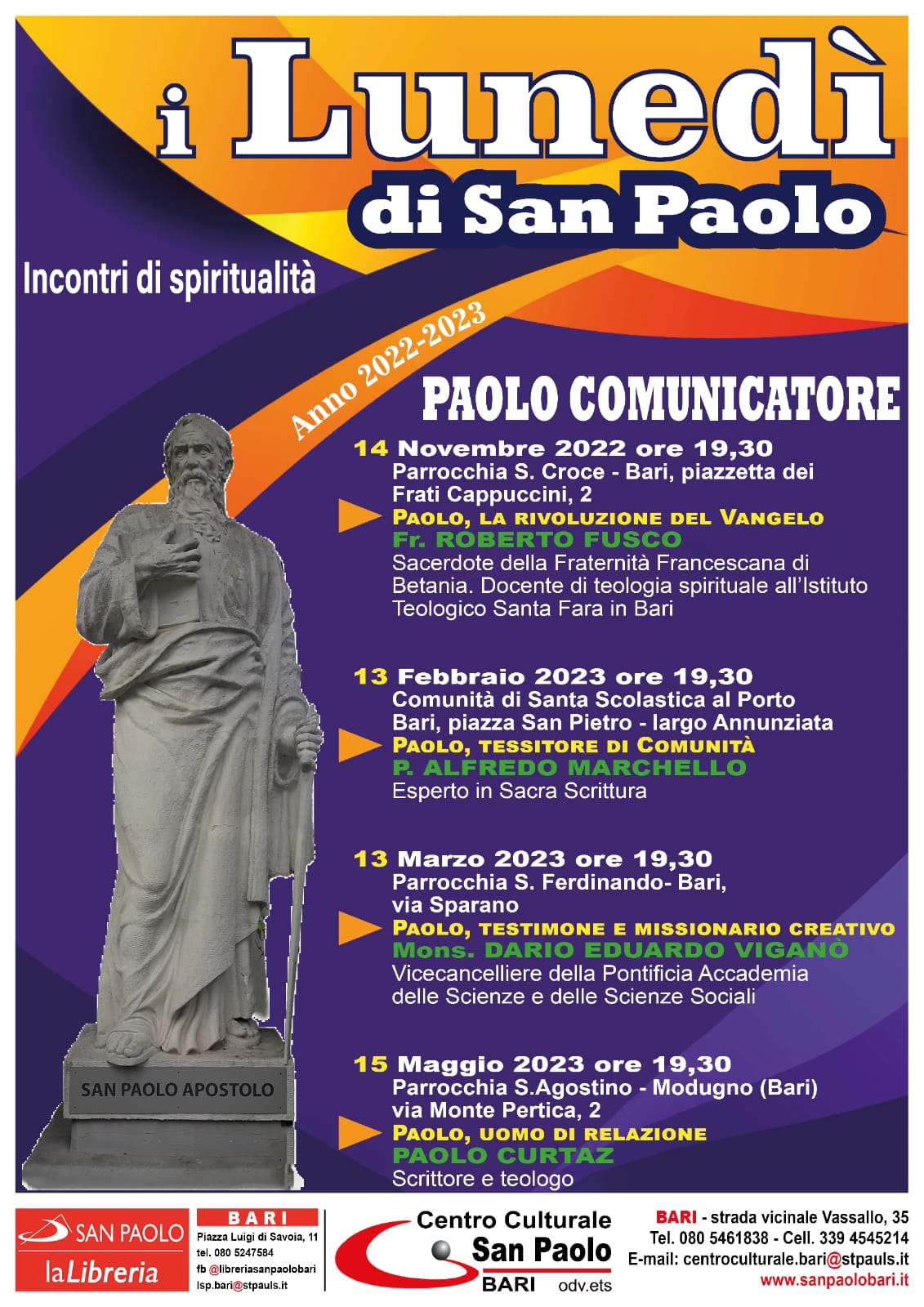 I Lunedì di San Paolo — Arcidiocesi Bari-Bitonto I Lunedì di San Paolo — Arcidiocesi Bari-Bitonto
