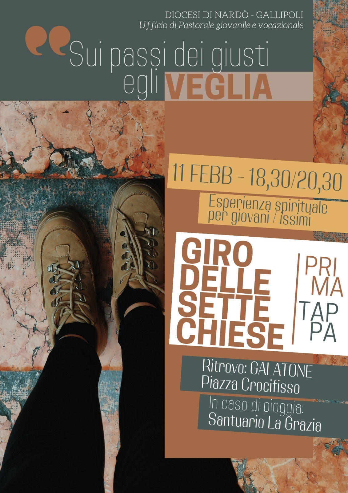 "Sui passi dei giusti egli veglia" - Giro delle 7 "Sui passi dei giusti egli veglia" - Giro delle 7 Chiese