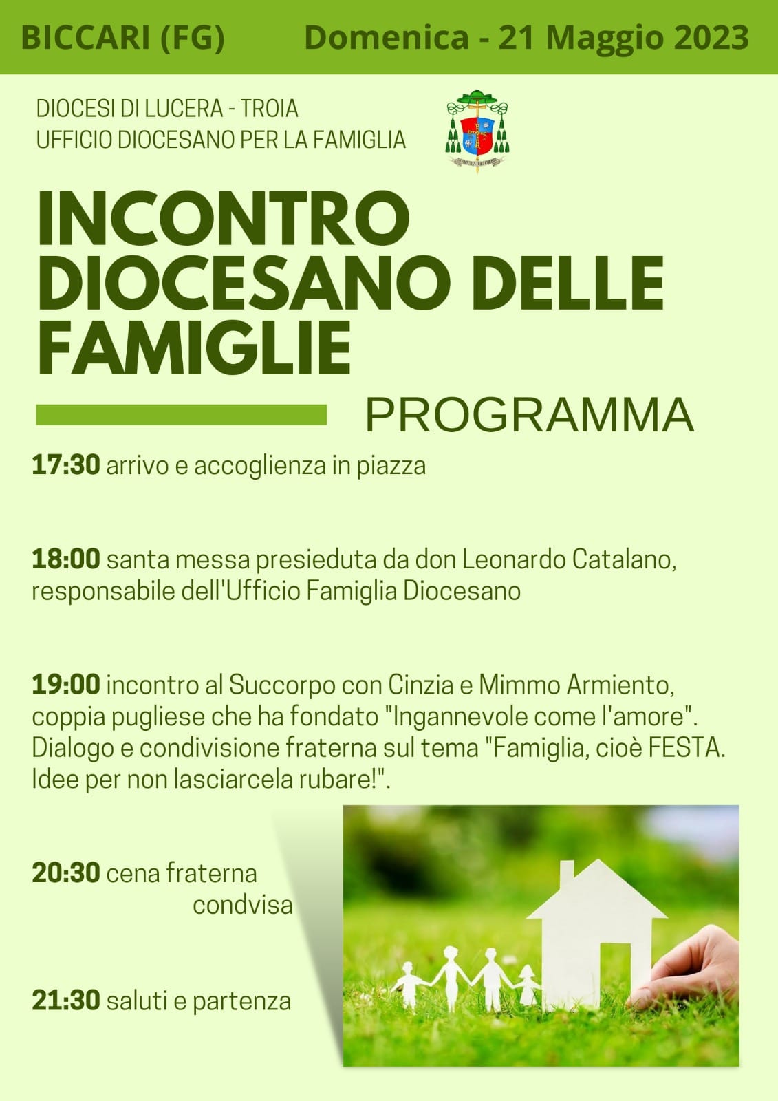 Il 21 maggio, l'incontro diocesano delle famiglie Il 21 maggio, l'incontro diocesano delle famiglie