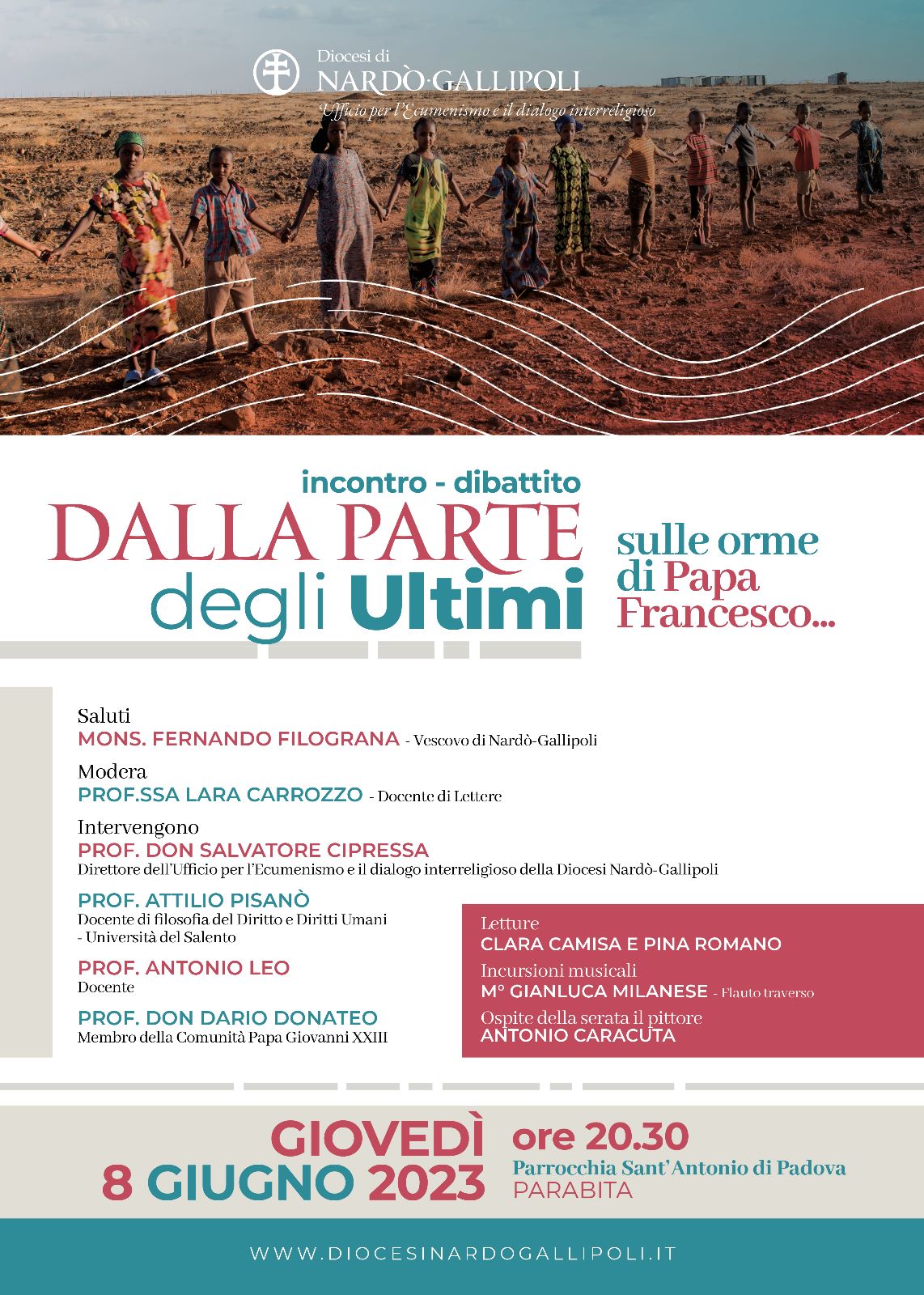 Incontro-dibattito "Dalla parte degli Ultimi... sulle orme di Papa Francesco" Incontro-dibattito "Dalla parte degli Ultimi... sulle orme di Papa Francesco"