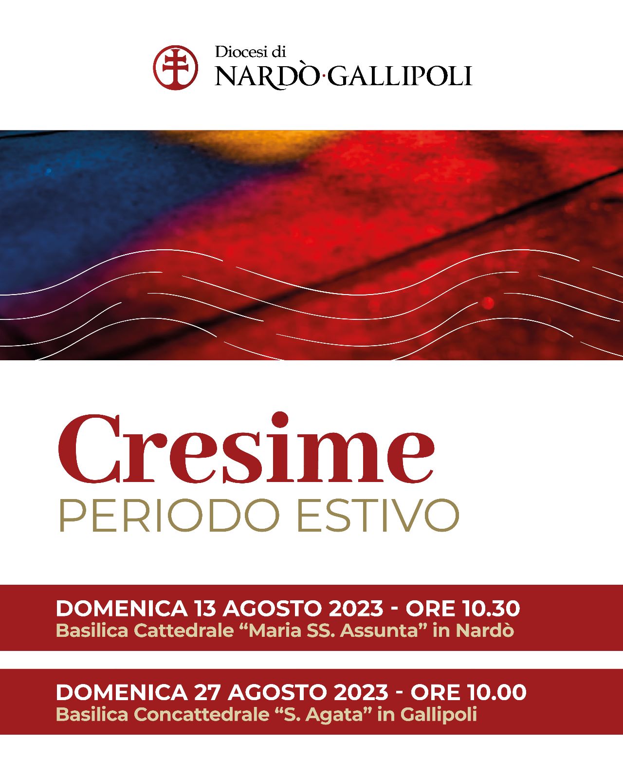 Cresime nel periodo estivo 2023 Cresime nel periodo estivo 2023