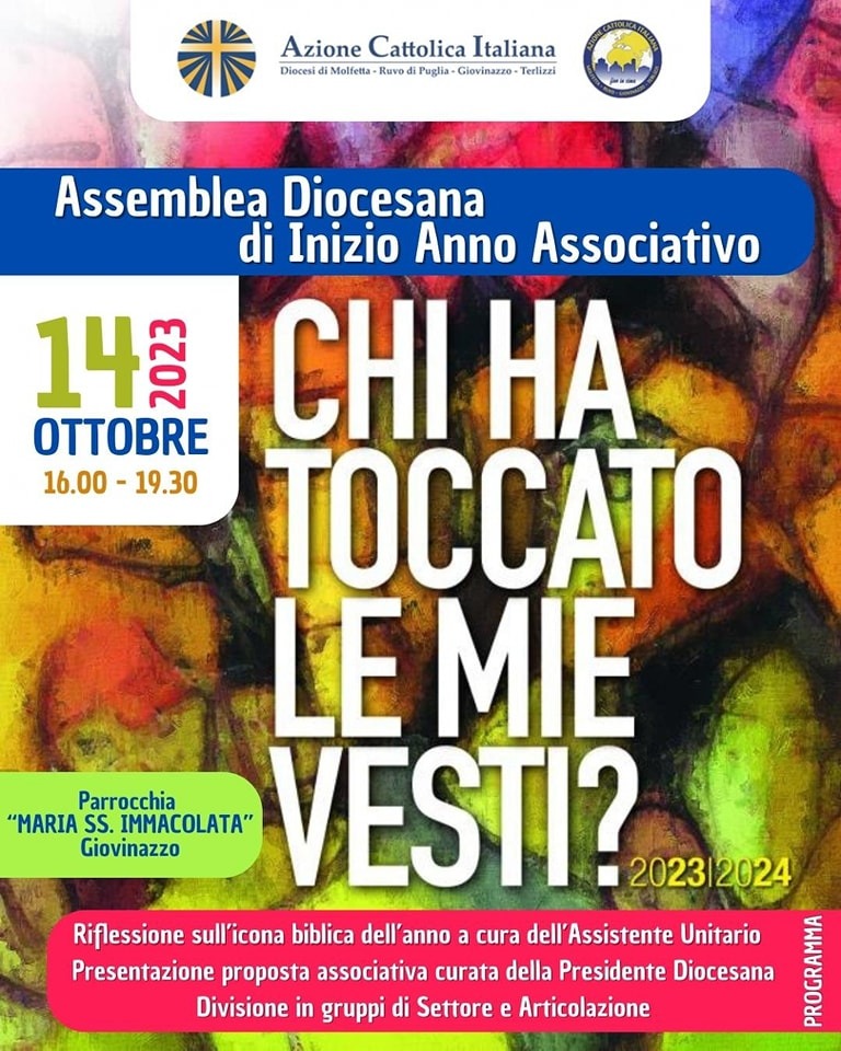 Assemblea Diocesana per l’avvio del Nuovo Anno Associativo – Diocesi Assemblea Diocesana per l’avvio del Nuovo Anno Associativo – Diocesi di Molfetta-Ruvo-Giovinazzo-Terlizzi