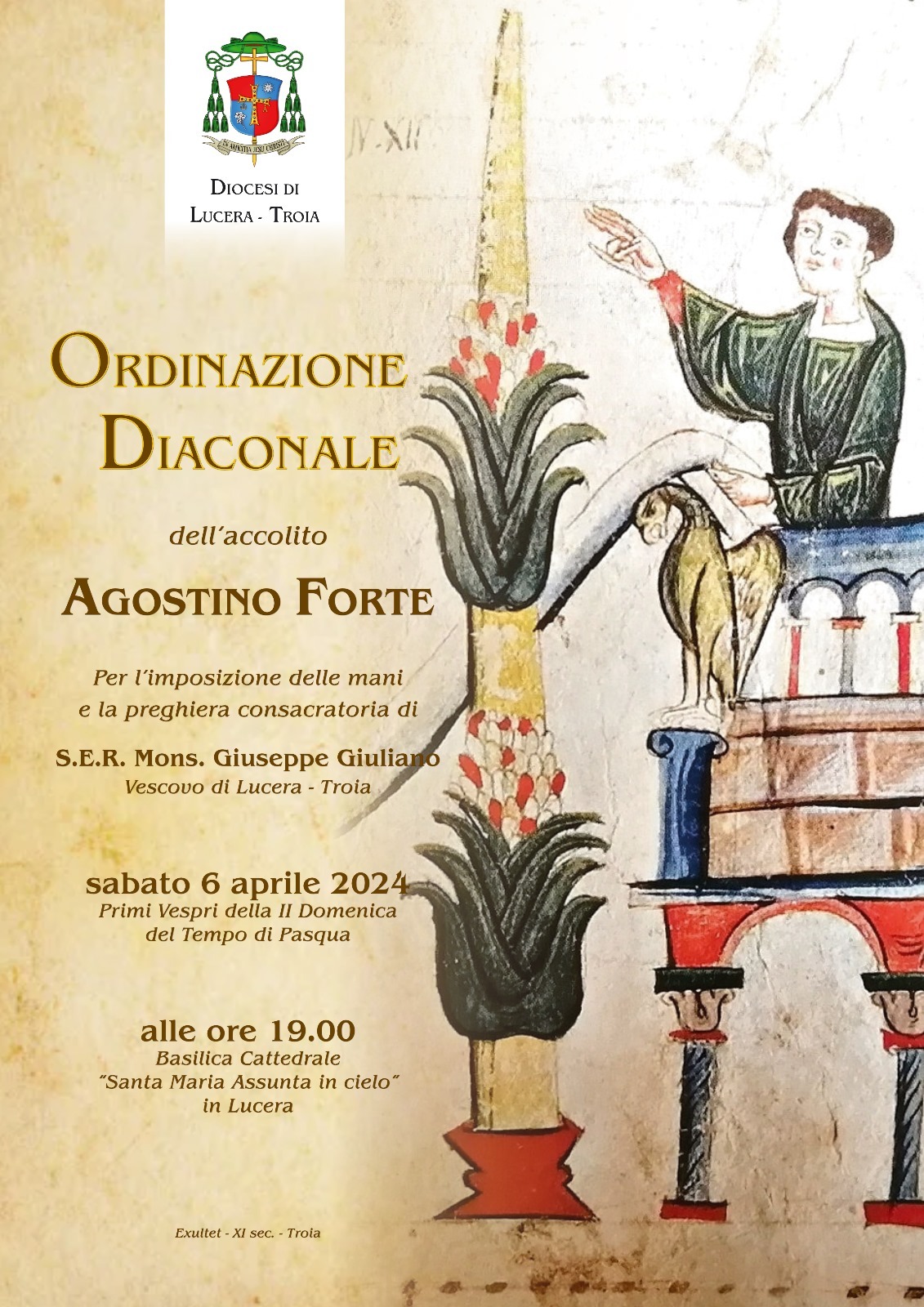 Ordinazione diaconale per Agostino Forte Ordinazione diaconale per Agostino Forte