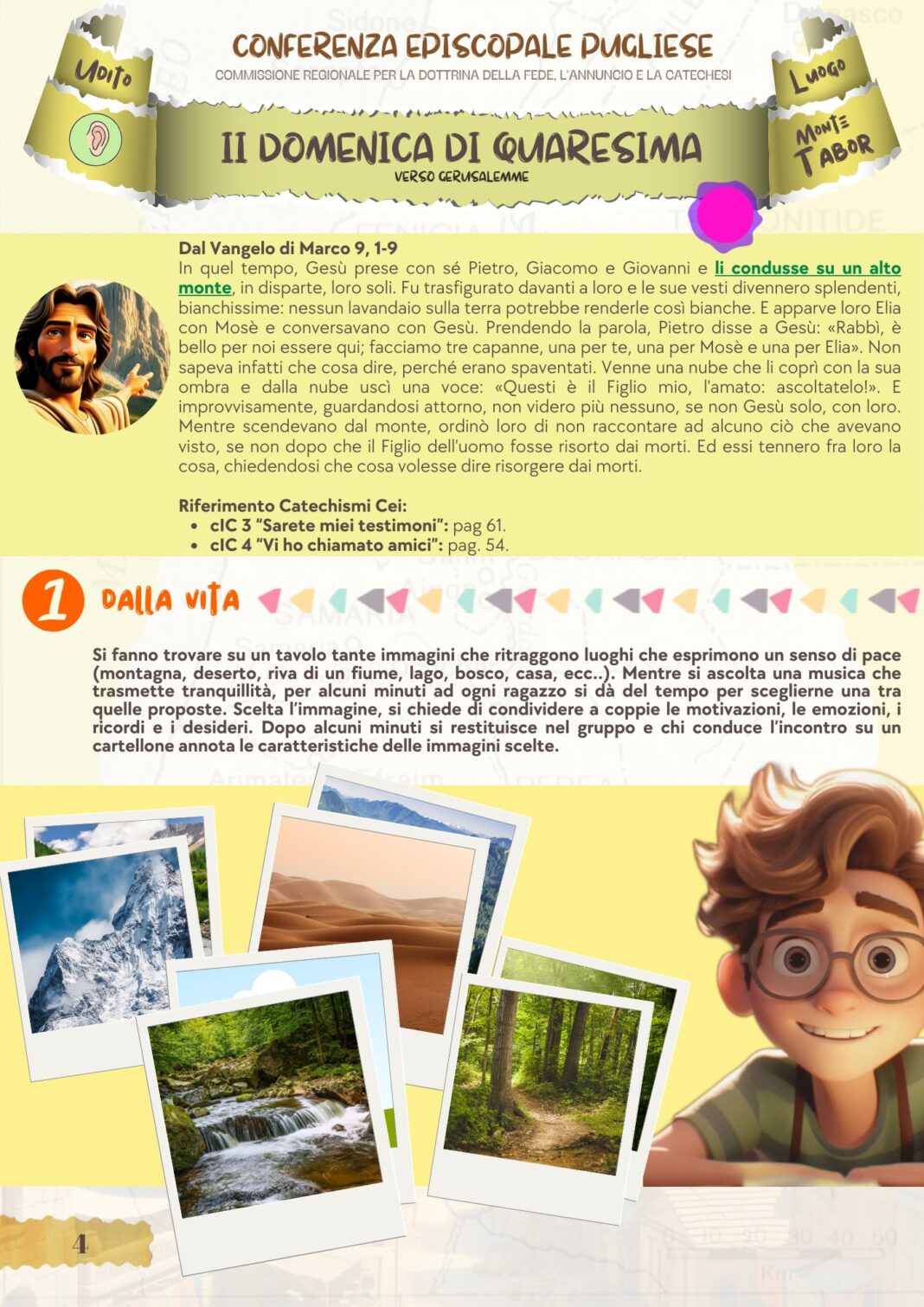 HOLYLAND24 - JUNIORS
 II domenica di quaresima 2024
 "... li condusse su un alto