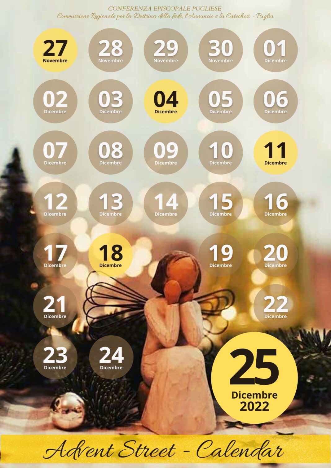 #AdventStreet   L'Avvento di avvicina. 
 Mancano solo due settimane!!! 
 Inizia 