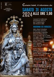 Trasferimento simulacro Madonna dei Miracoli – Diocesi di Andria Trasferimento simulacro Madonna dei Miracoli – Diocesi di Andria