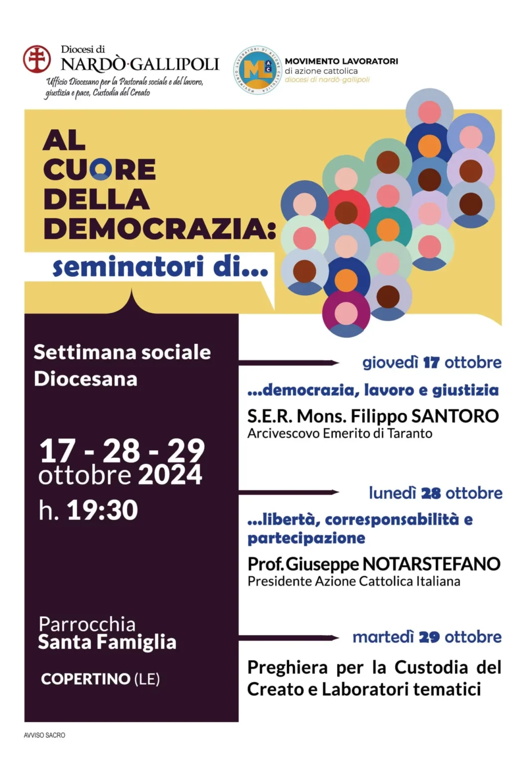 Settimana sociale diocesana 2024 - Diocesi di Nardò Gallipoli