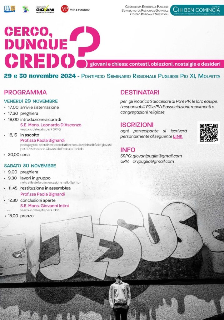 Cerco, dunque credo? Giovani e chiesa – Pastorale Giovanile Cerco, dunque credo? Giovani e chiesa – Pastorale Giovanile