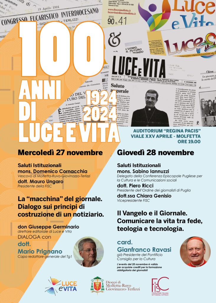 due serate per ripercorrere il passato e guardare al futuro due serate per ripercorrere il passato e guardare al futuro della comunicazione – Diocesi di Molfetta-Ruvo-Giovinazzo-Terlizzi