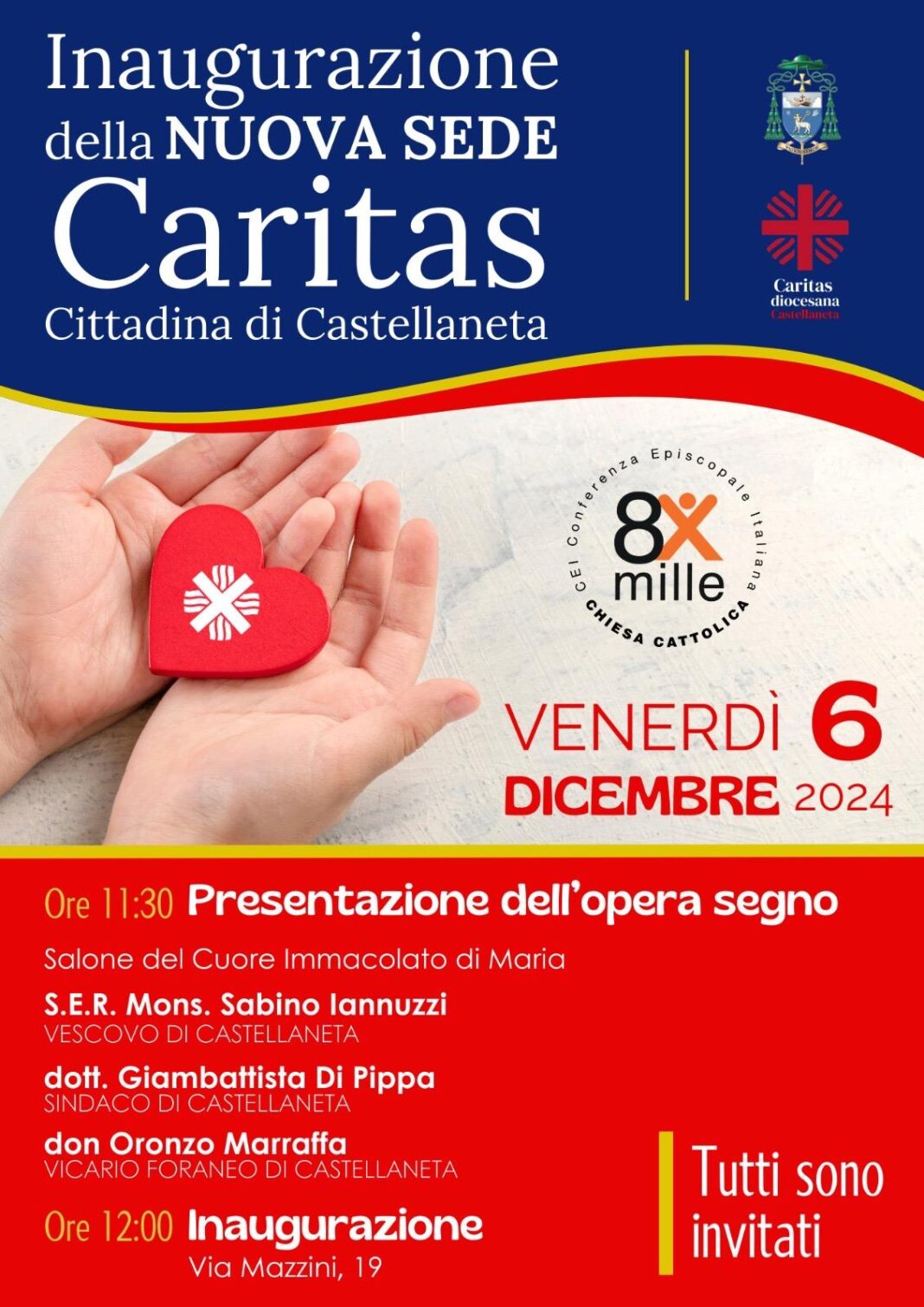 Inaugurazione della nuova sede Caritas Cittadina di Castellaneta – Diocesi Inaugurazione della nuova sede Caritas Cittadina di Castellaneta – Diocesi di Castellaneta