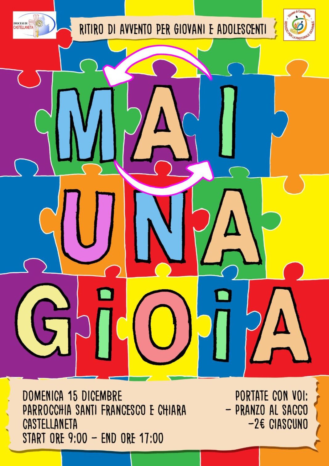 Mai… I am una gioia. Ritiro di Avvento per giovani e adolescenti – Diocesi di Castellaneta