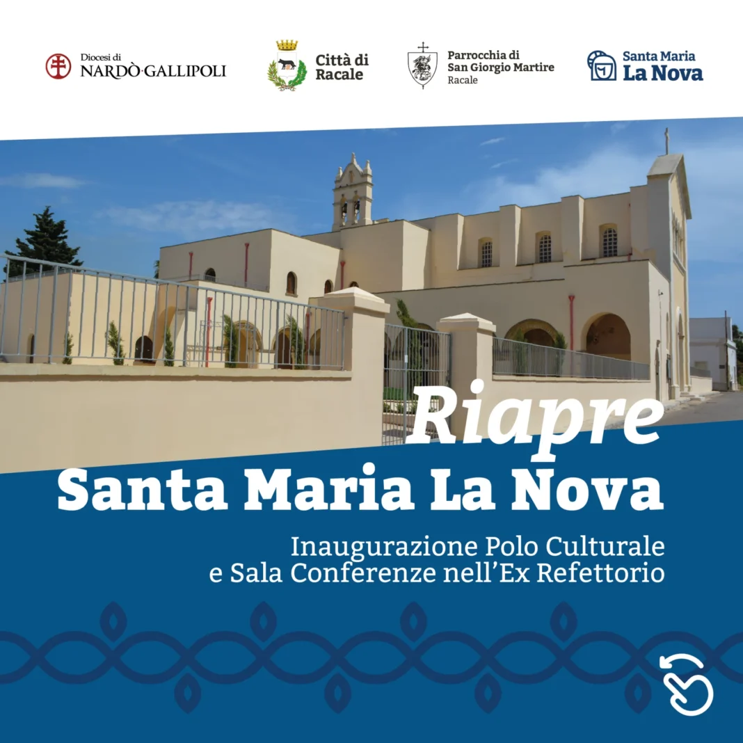 Riapre, a Racale, il Complesso di Santa Maria la Nova Riapre, a Racale, il Complesso di Santa Maria la Nova