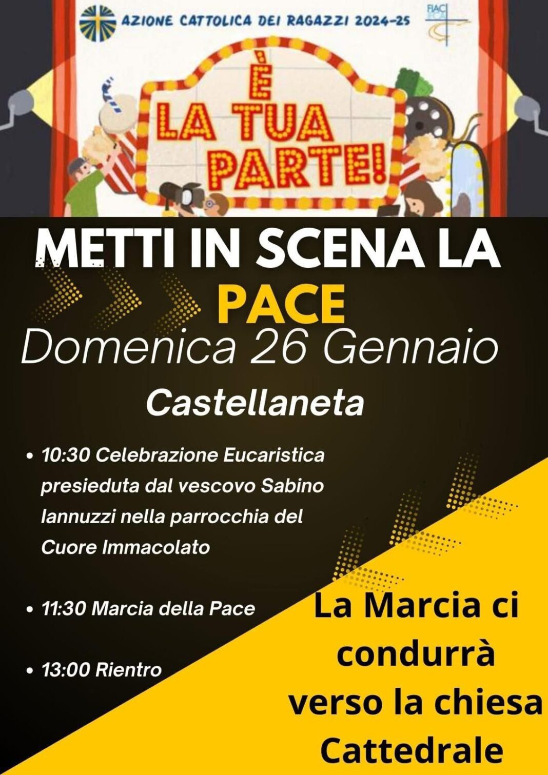 “Metti in scena la Pace”. Marcia della Pace 2025 – Diocesi di Castellaneta
