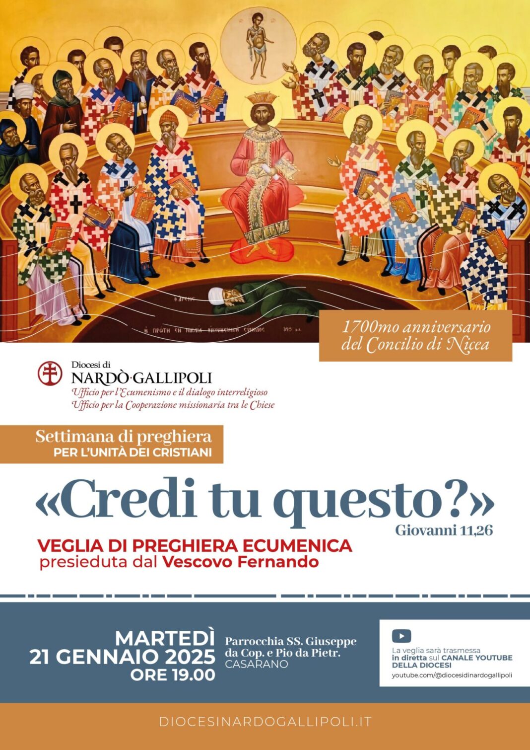 "Credi tu questo?" - Veglia ecumenica per l'unità dei cristiani 2025