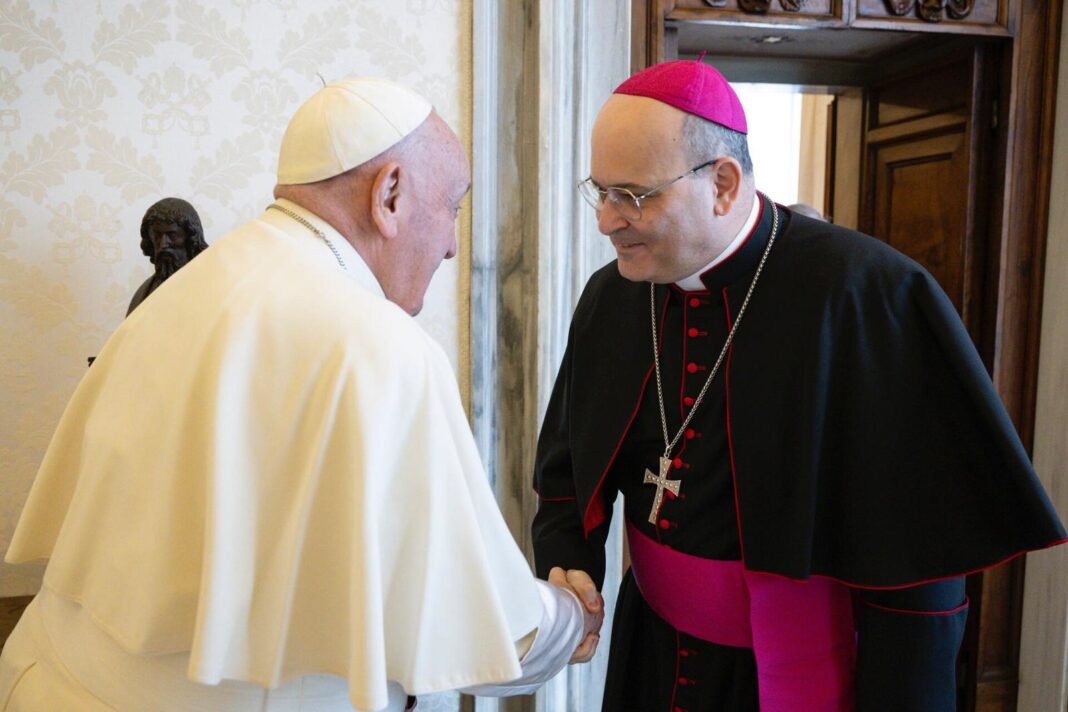 S.E.R. Mons. Sabino Iannuzzi, Vescovo di Castellaneta, in udienza privata dal Santo Padre Francesco – Diocesi di Castellaneta