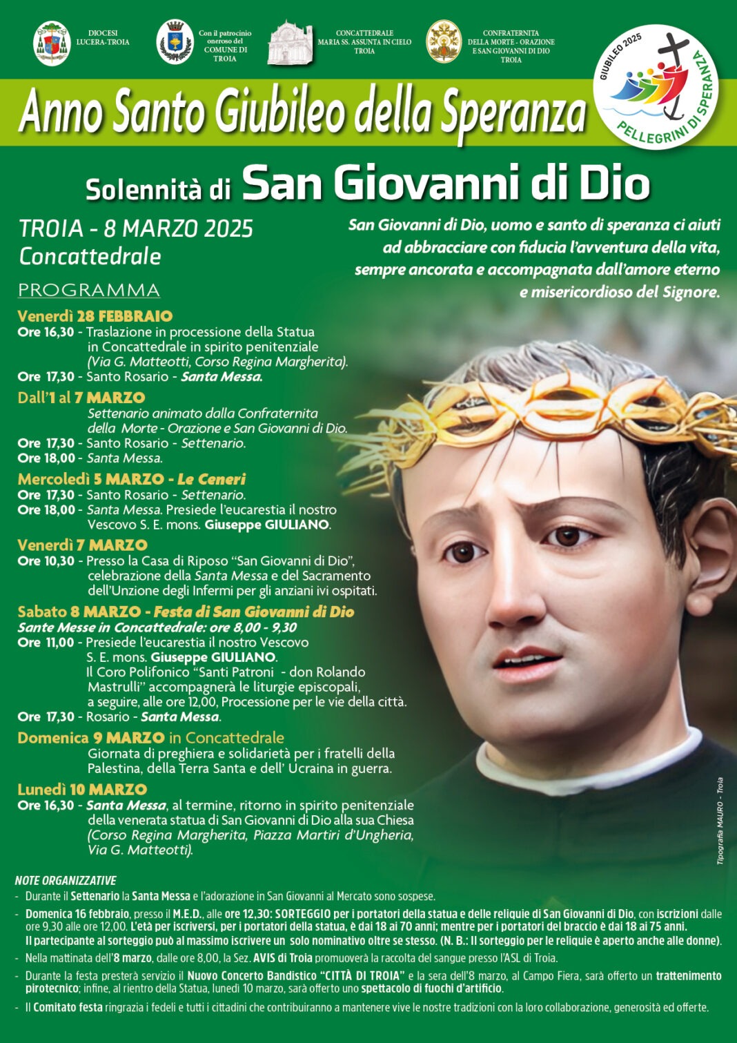 Festa per san Giovanni di Dio