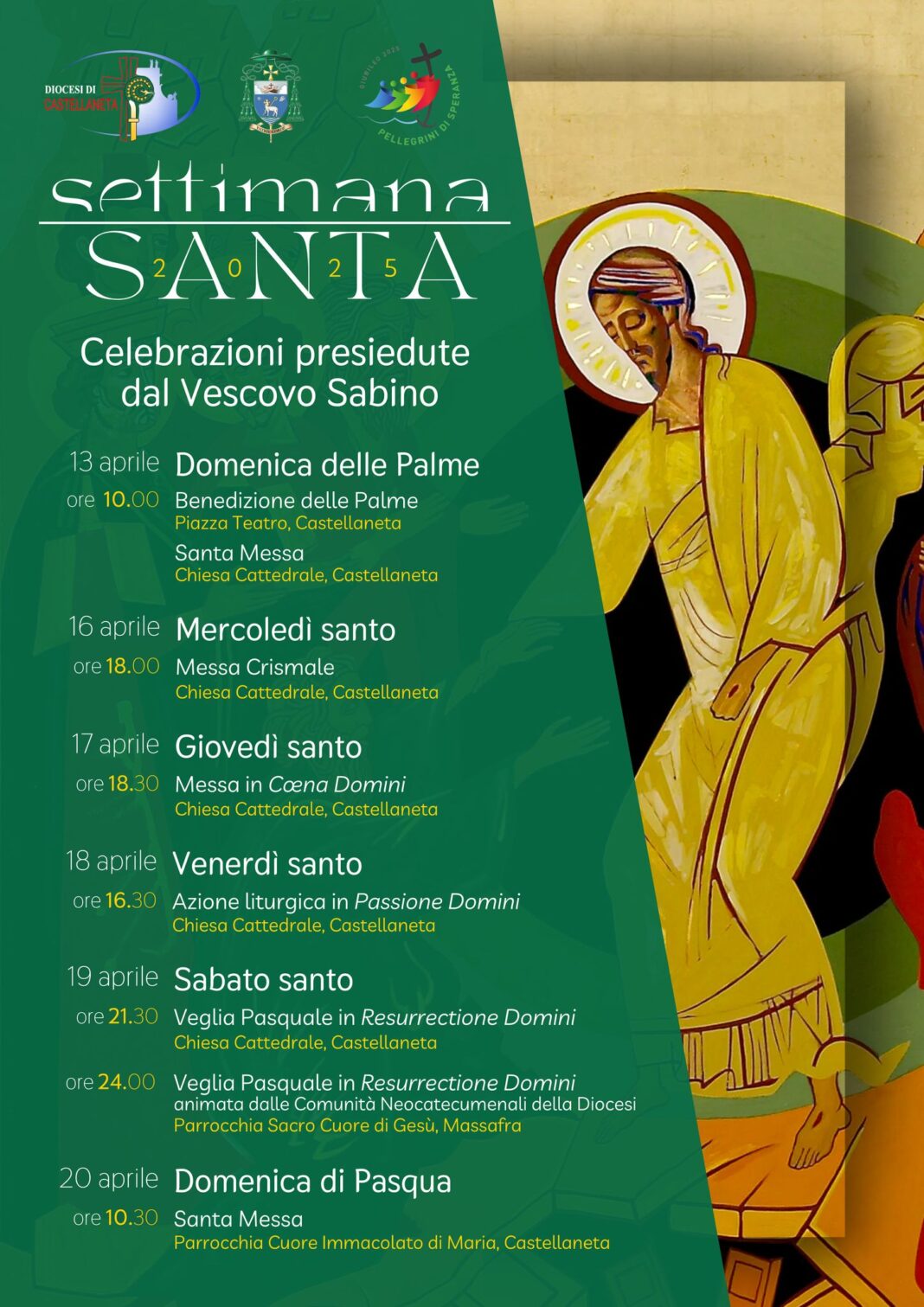 le celebrazioni presiedute da Mons. Vescovo – Diocesi di Castellaneta