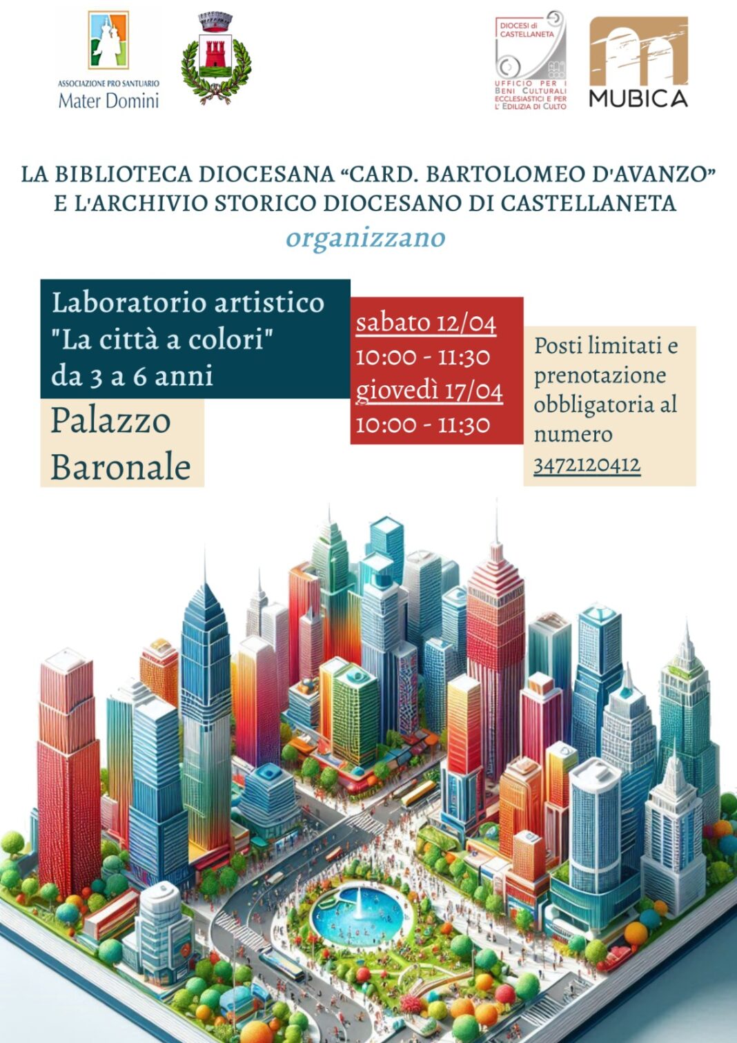 Laboratorio artistico “La città a colori” da 3 a 6 anni – Diocesi di Castellaneta
