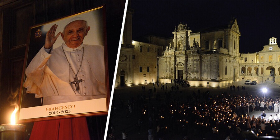 ‘Francesco ci guardi dal cielo’. La Chiesa di Lecce ha ‘Francesco ci guardi dal cielo’. La Chiesa di Lecce ha reso onore alla memoria del Papa defunto – Sito Ufficiale dell'ArciDiocesi di Lecce