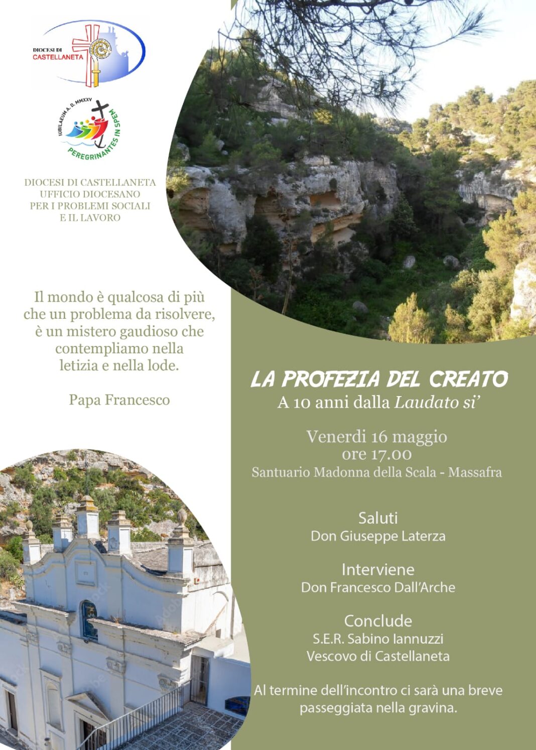 La Profezia del creato. A 10 anni dalla Laudato si’ – Diocesi di Castellaneta