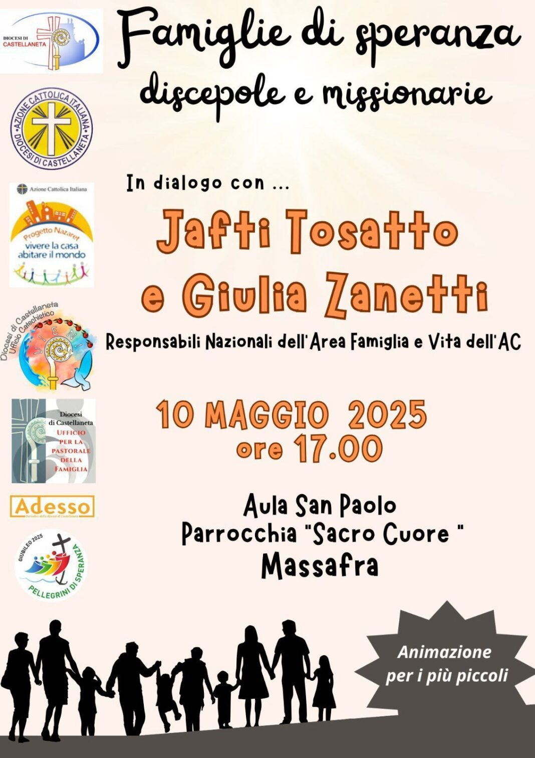 “Famiglie di speranza discepole e missionarie”. In dialogo con Jafti Tosatto e Giulia Zanetti – Diocesi di Castellaneta