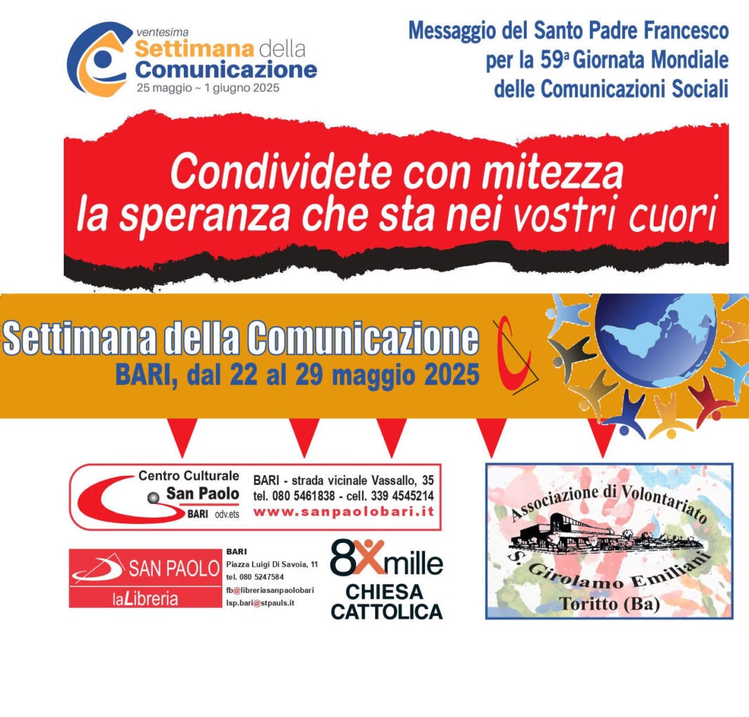 Settimana delle Comunicazioni 2025 — Arcidiocesi Bari-Bitonto
