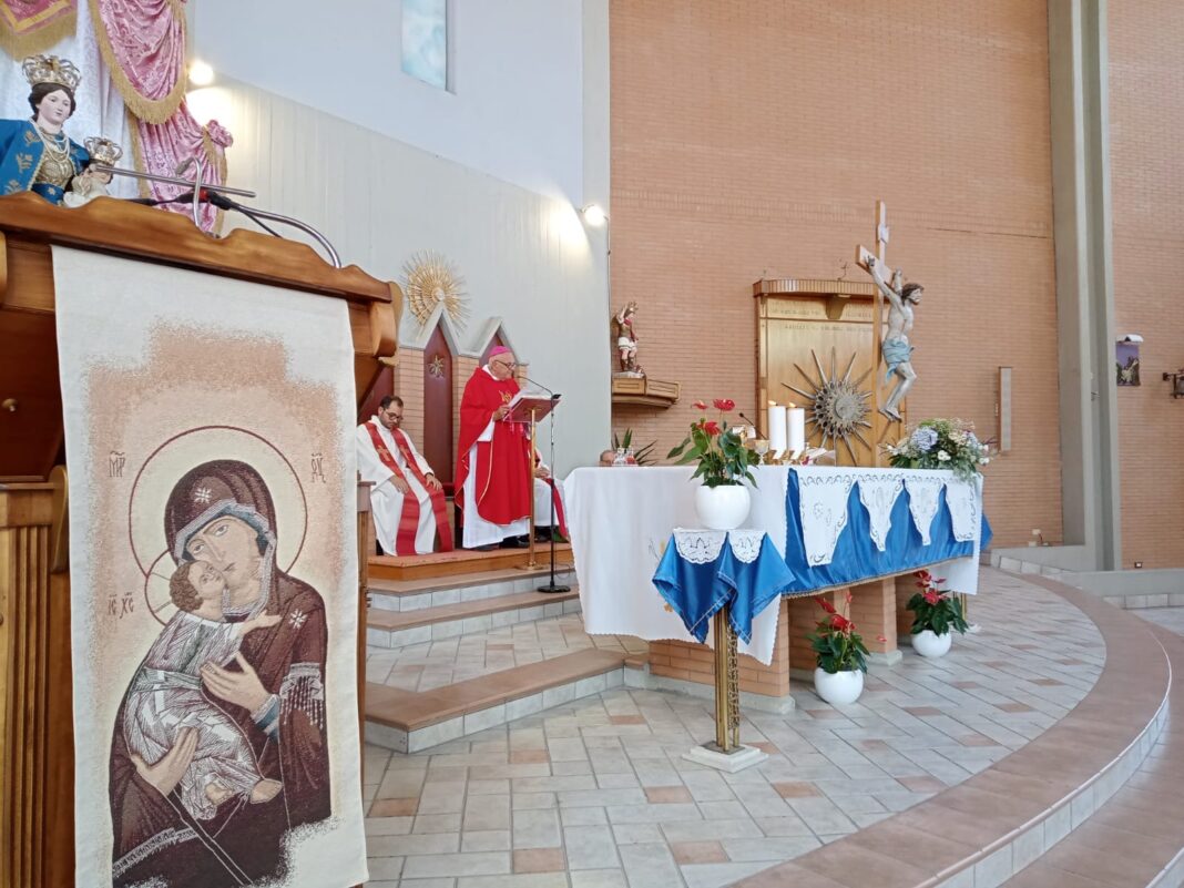 Mons. Vescovo celebra la S. Messa nella parrocchia di S. Maria delle Grazie