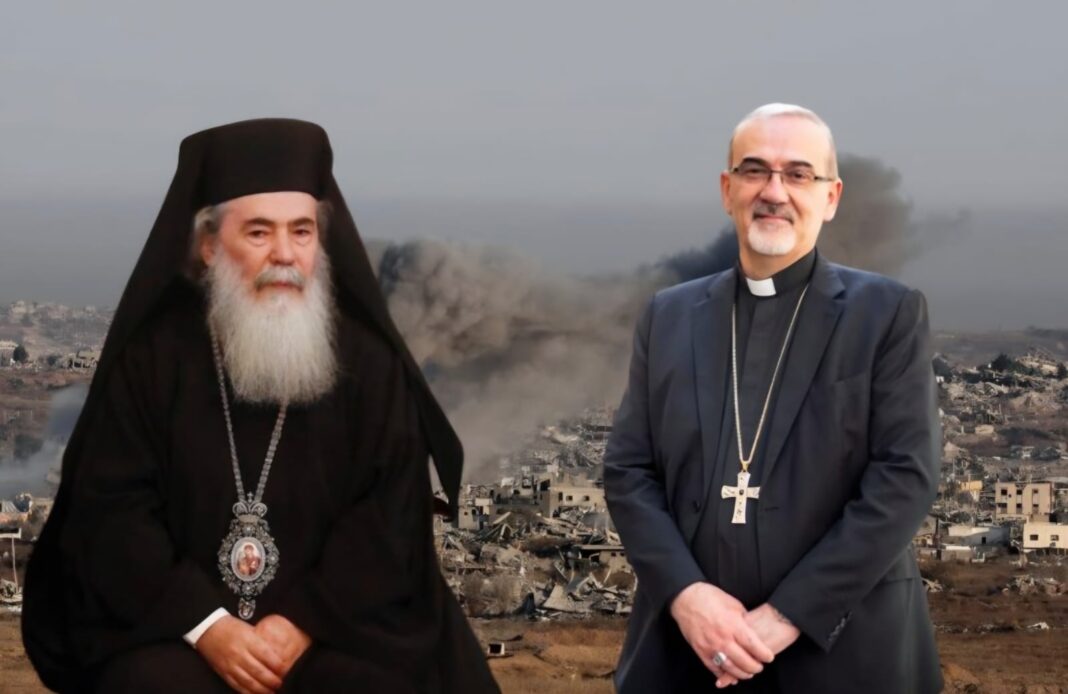 Il Card. Pizzaballa e il patriarca Teofilo III entrati a Gaza. Portate tonnellate di aiuti per aiutare la popolazione — Arcidiocesi Bari-Bitonto