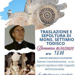 TRASLAZIONE E SEPOLTURA DI MONS. SETTIMIO TODISCO – Arcidiocesi di Brindisi – Ostuni TRASLAZIONE E SEPOLTURA DI MONS. SETTIMIO TODISCO – Arcidiocesi di Brindisi – Ostuni