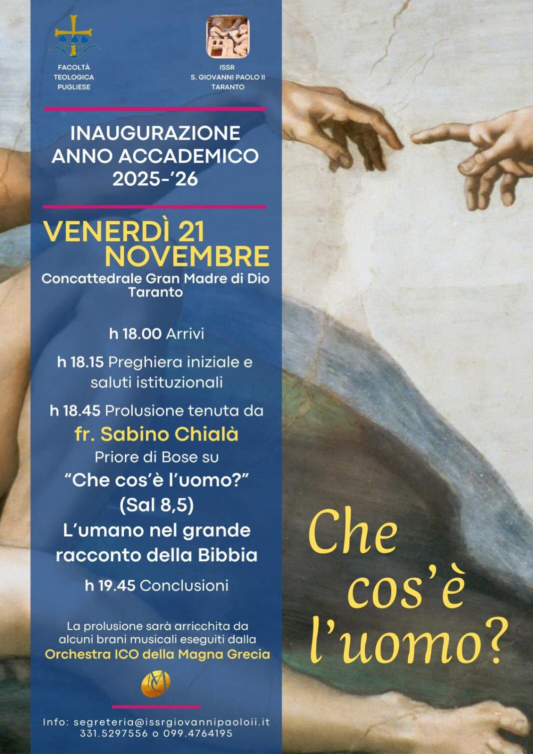 “Che cos’è l’uomo?” – Diocesi di Castellaneta