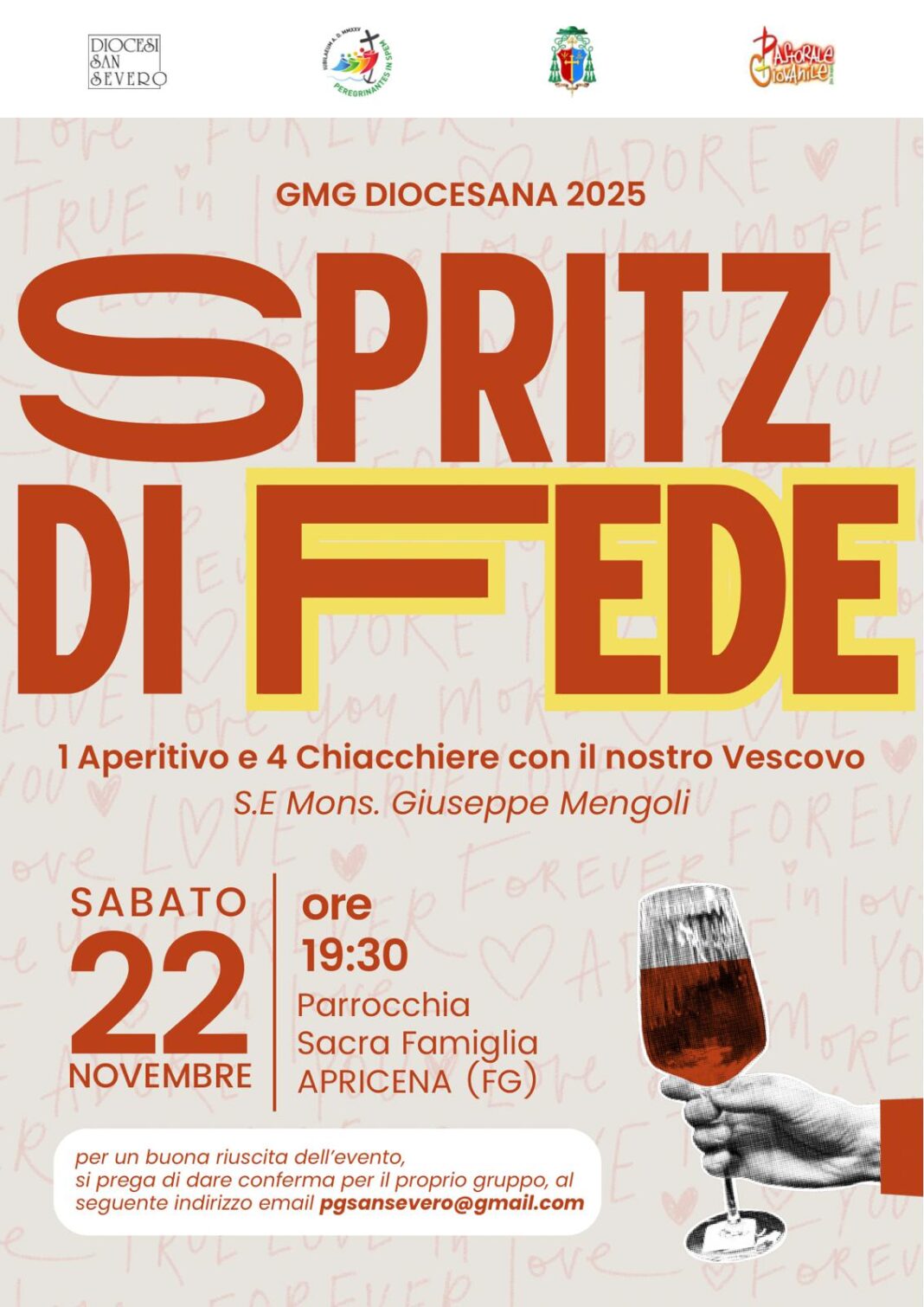 Diocesi di San Severo » GMG DIOCESANA 2025. Spritz di Fede. Sabato 22 novembre