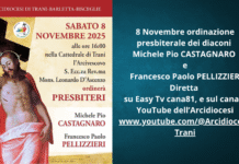 L’8 NOVEMBRE L’ORDINAZIONE PRESBITERALE DEI DIACONI MICHELE PIO CASTAGNARO E FRANCESCO PAOLO PELLIZZIERI L’8 NOVEMBRE L’ORDINAZIONE PRESBITERALE DEI DIACONI MICHELE PIO CASTAGNARO E FRANCESCO PAOLO PELLIZZIERI