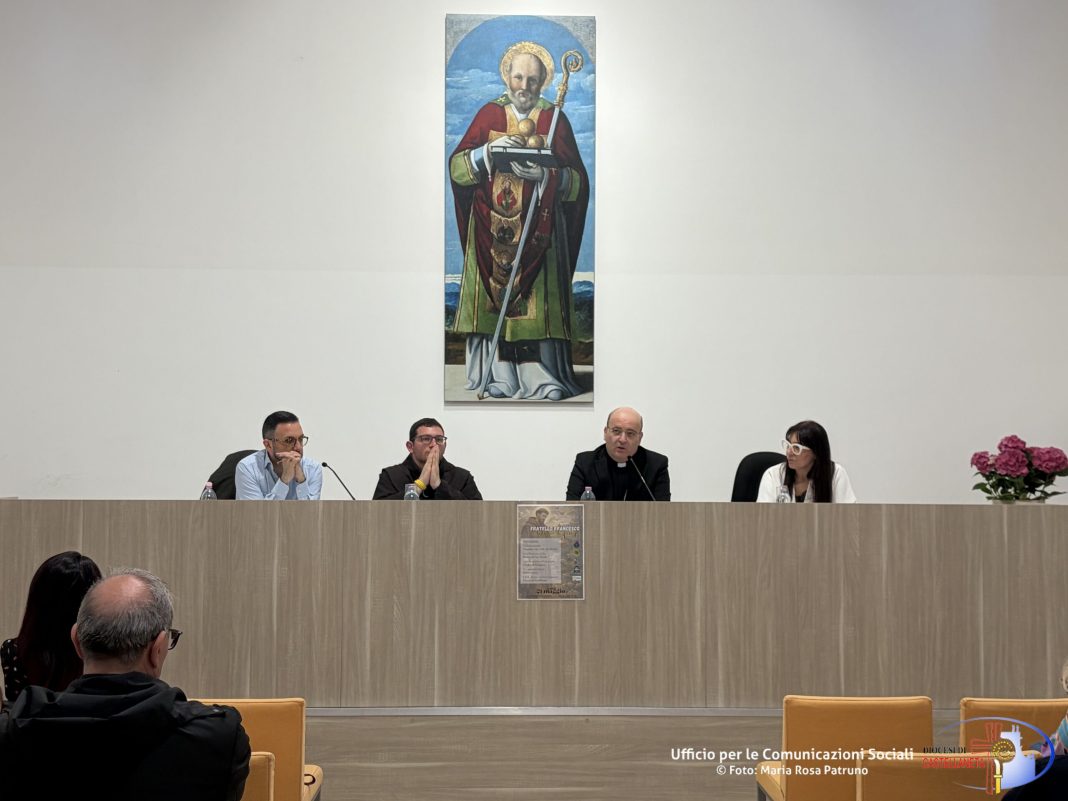 Riflessione di Mons. Sabino Iannuzzi durante la conferenza “Fratello Francesco” a Palagiano – Diocesi di Castellaneta