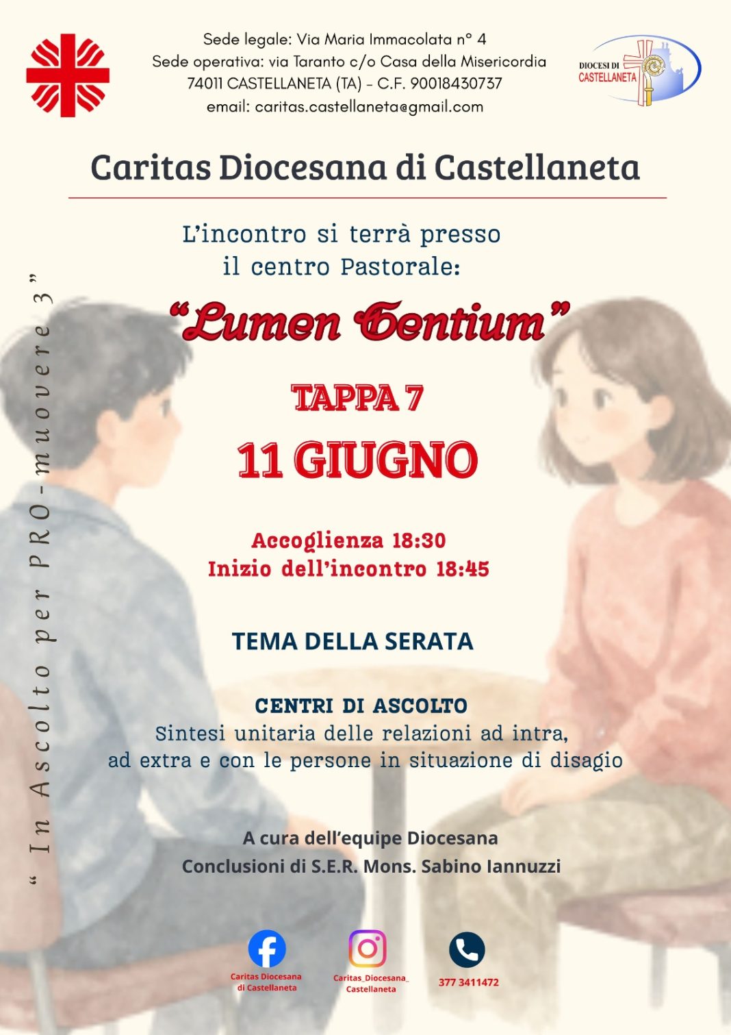Tappa 7 della formazione di Caritas Diocesana – Diocesi di Castellaneta