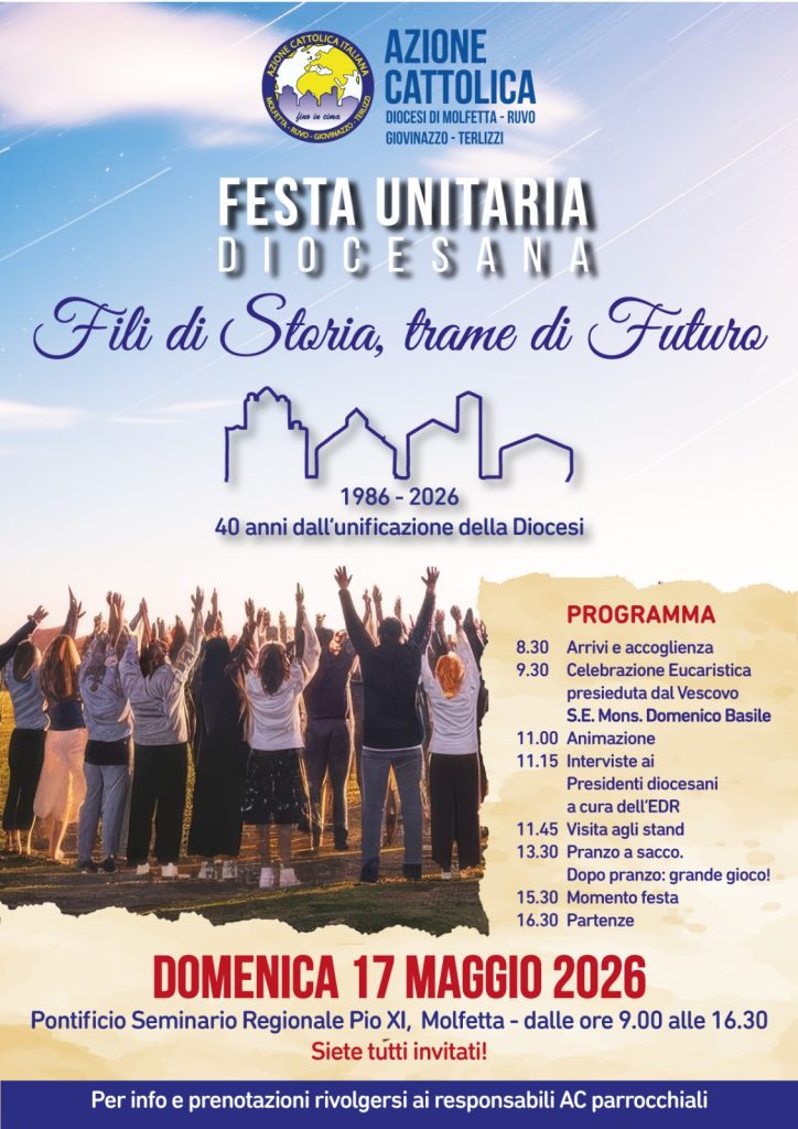 “Fili di Storia, trame di Futuro” L’Azione Cattolica diocesana celebra “Fili di Storia, trame di Futuro” L’Azione Cattolica diocesana celebra i 40 anni dell’unificazione della Diocesi