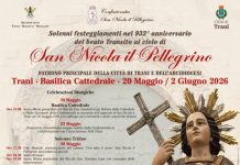 Trani celebra San Nicola il Pellegrino: solenni festeggiamenti per il 932° anniversario del Transito Trani celebra San Nicola il Pellegrino: solenni festeggiamenti per il 932° anniversario del Transito